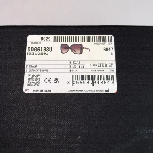 Auth- New Dolce & Gabbana DG6193U eyeglass frame features a  display picture 1